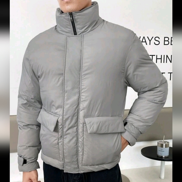 Brand new, Puffer Winter Jacket size small Grey gray - Picture 3 of 6